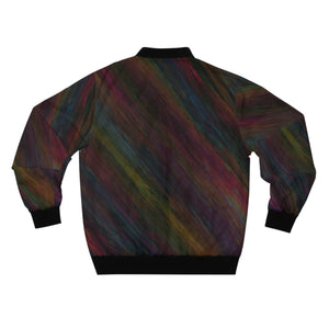 Rainbow Wave Bomber Jacket