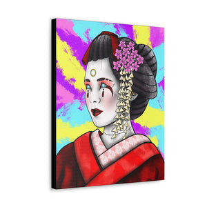 Cyber Geisha Canvas Wrap