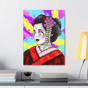 Cyber Geisha Canvas Wrap