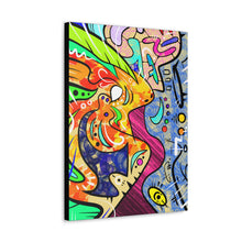 Load image into Gallery viewer, Inter-dimensional Frog Fish Canvas Wrap 18 x 24”
