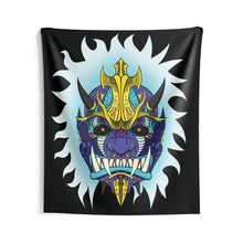 Load image into Gallery viewer, Blue Spirit Oni Wall Tapestry
