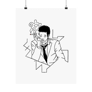 Smoking Man Limited Print