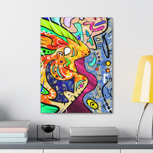 Inter-dimensional Frog Fish Canvas Wrap 18 x 24”