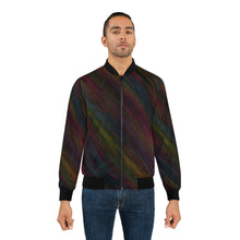 Load image into Gallery viewer, Rainbow Wave Bomber Jacket
