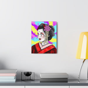 Cyber Geisha Canvas Wrap