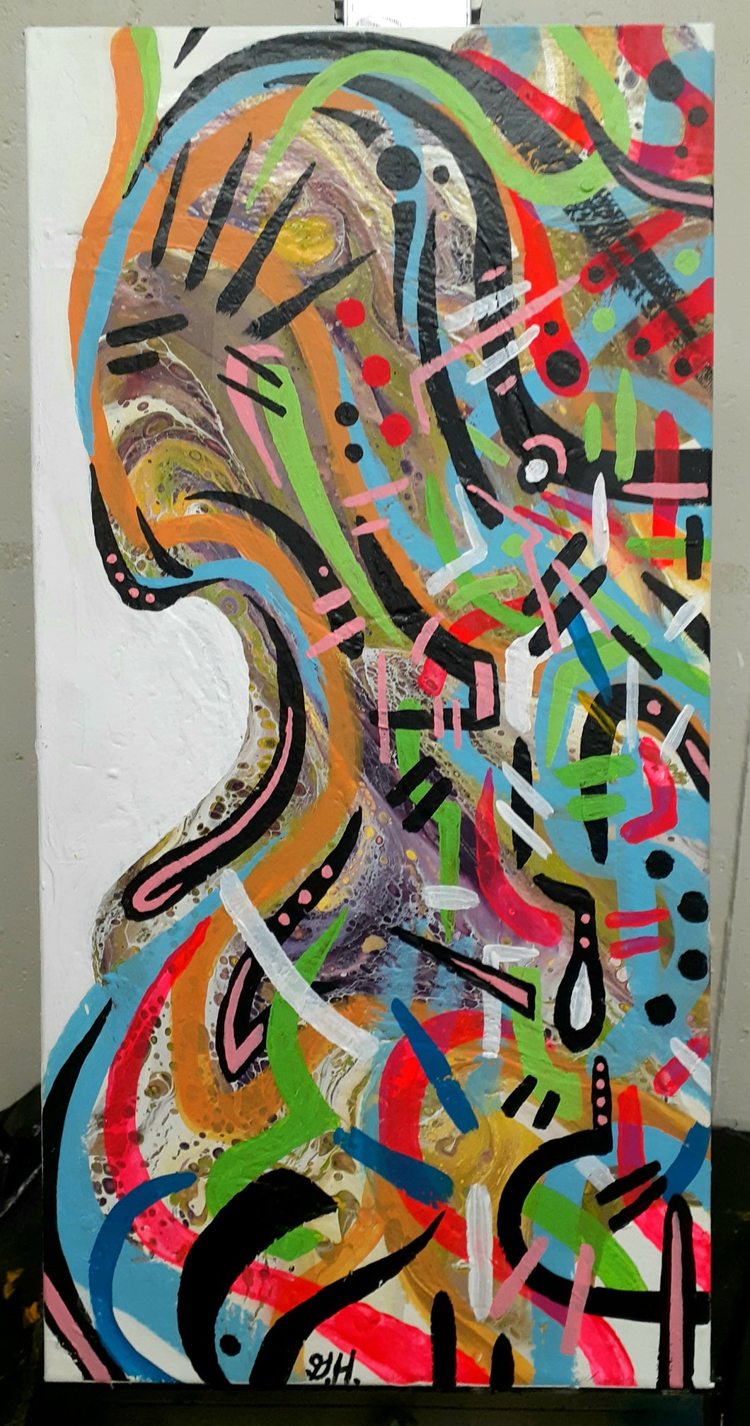 Arbitor of Thoughts Acrylic Original 12 x 24